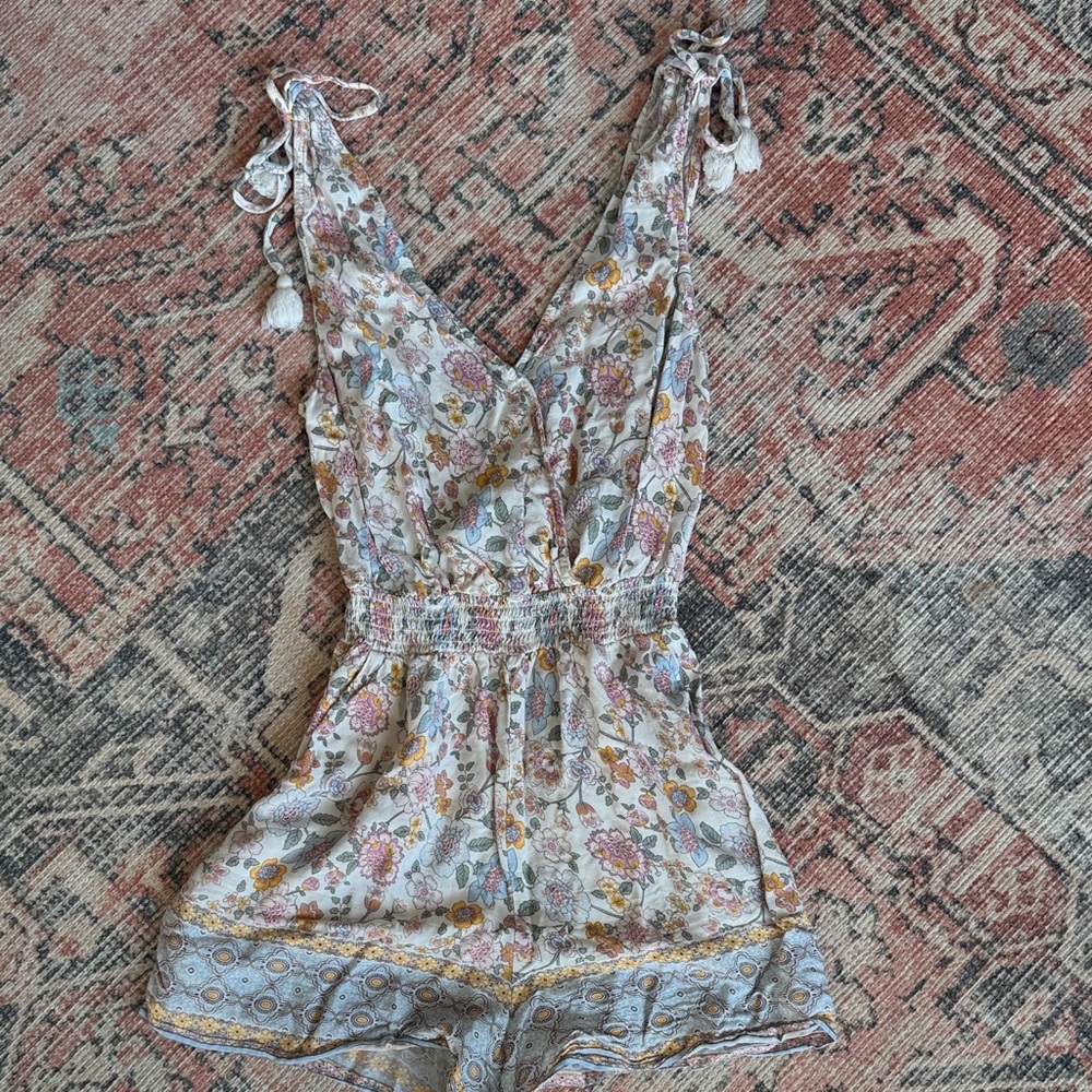 Floral Sleeveless Romper